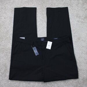 J. Crew Thompson Tech Pants NWT Mens 36x30 Black Flex Breathable Wicking Stretch